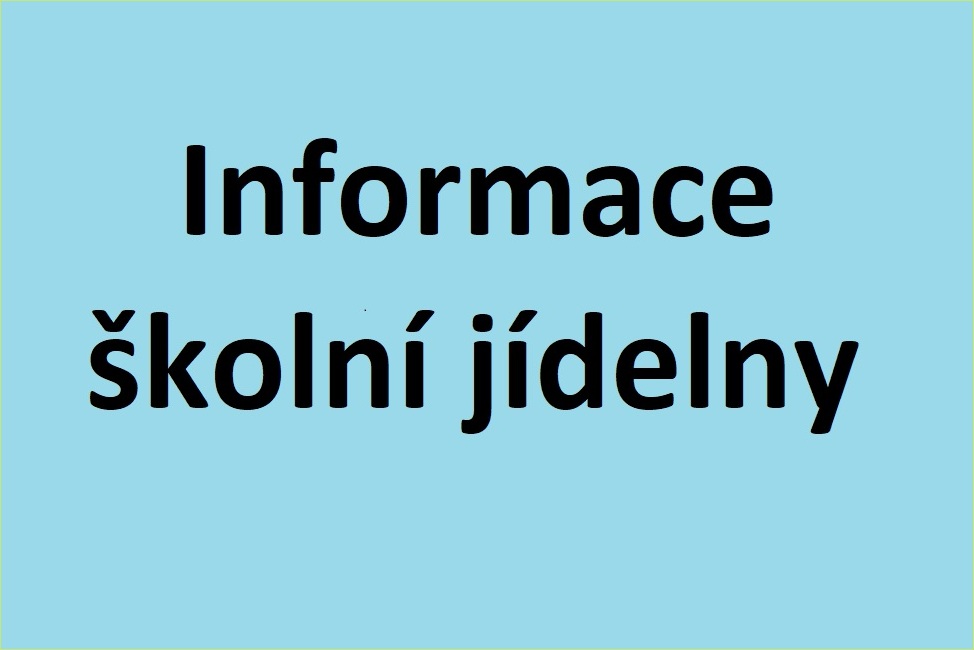 informace školní jídelny