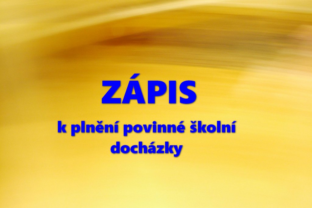 plakát - zápis 2020